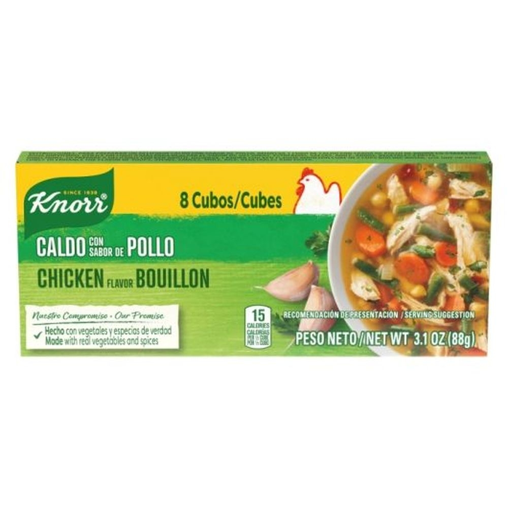 Knorr Chicken Flavor Bouillon Cube, 3.1 Ounce -- 48 per case.