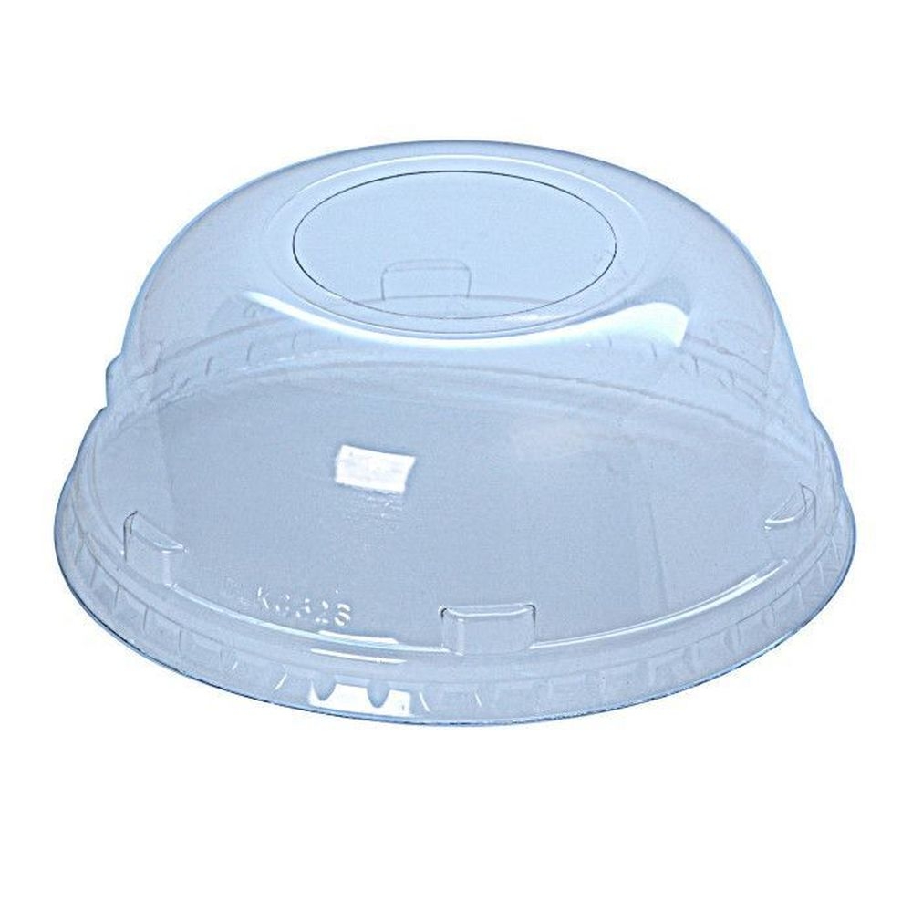 Clear PET 1.75 inch Hole Dome Lid for 32 Ounce Squat Cup