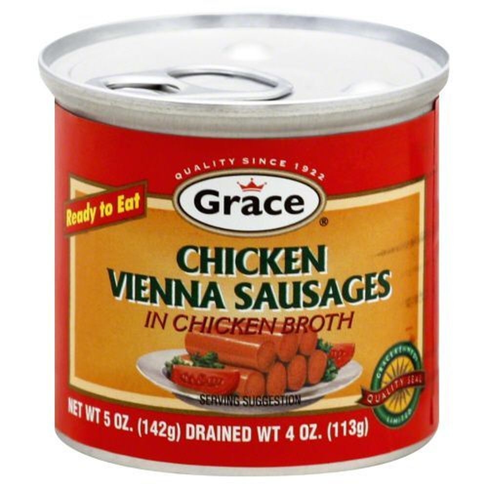 Grace Caribbean Chicken Vienna Sausages In Chicken Broth, 5 Ounce -- 24 Per Case