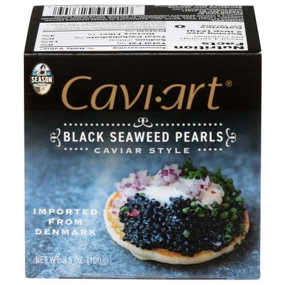 Caviart Black Seaweed Pearls
