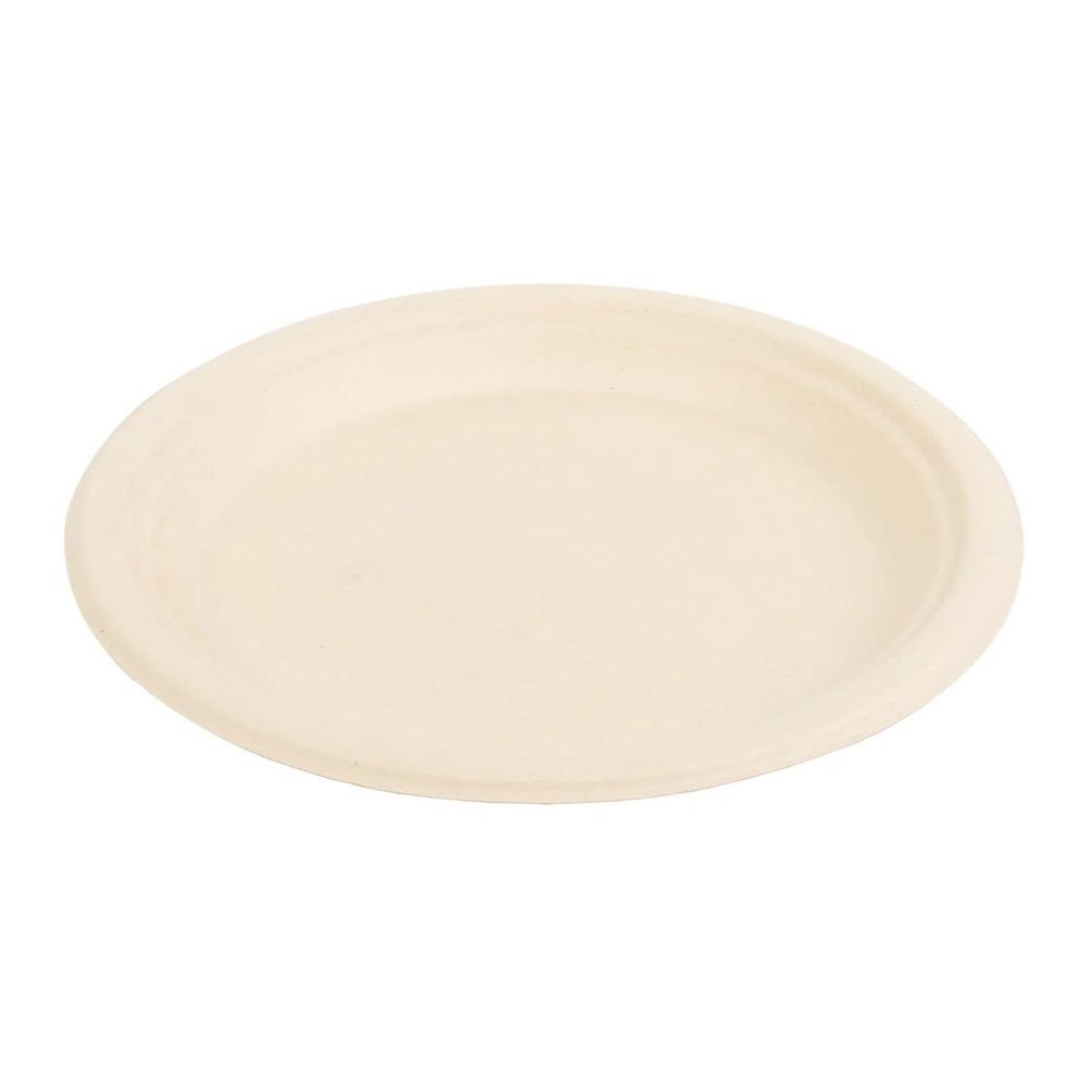 Natural NPFA Molded Fiber Round Plate