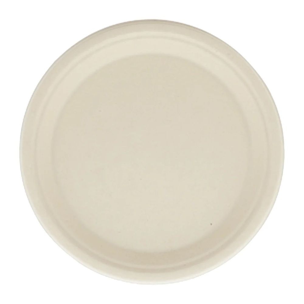 Heavy Weight Natural Color NPFA Molded Fiber Round Plate