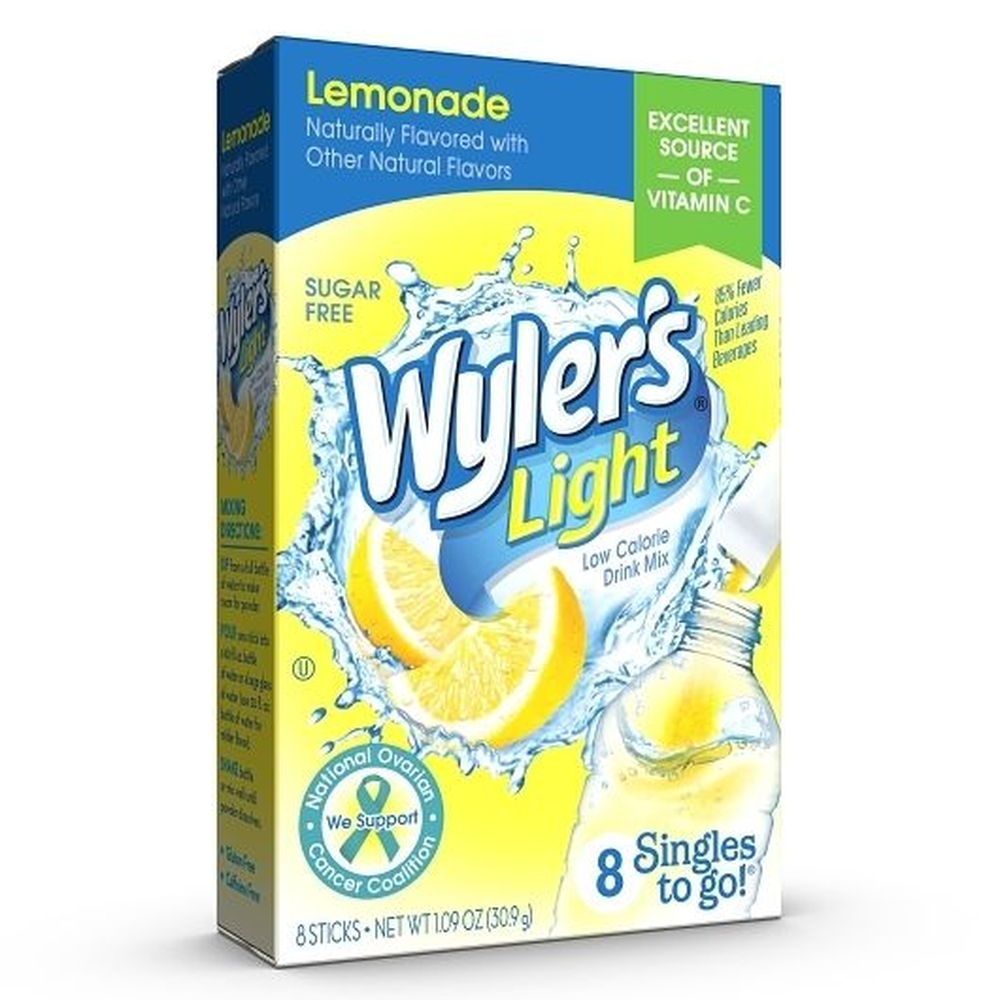 Wylers Light Singles To Go Lemonade Drink Mix, 1.09 Ounce -- 12 per case