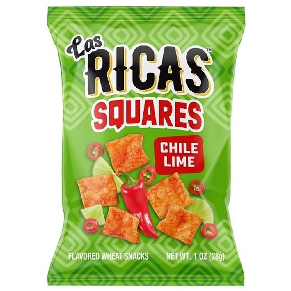 Chile Lime Squares Puffed Snacks 1 Ounce