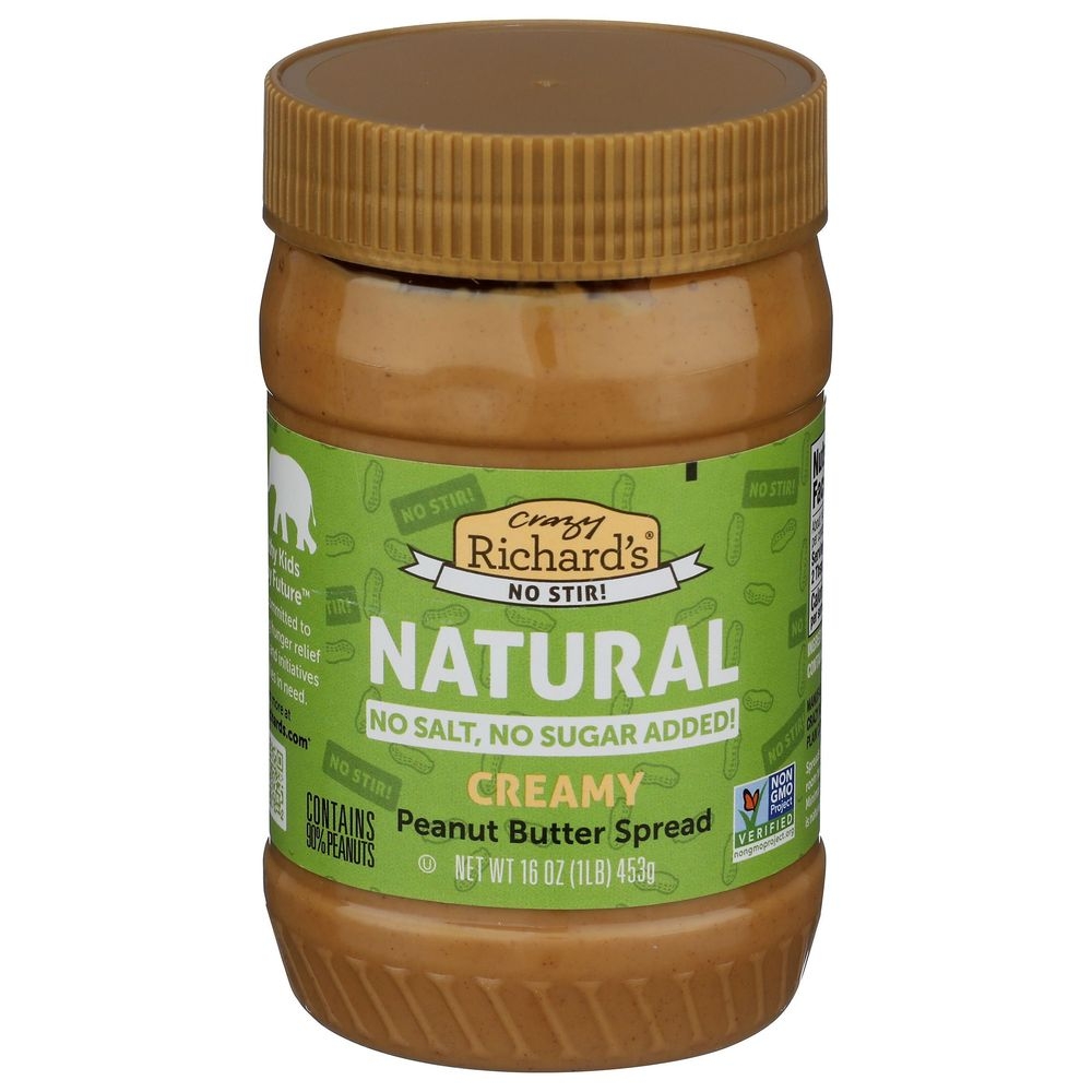 No Stir Creamy Peanut Butter Spread