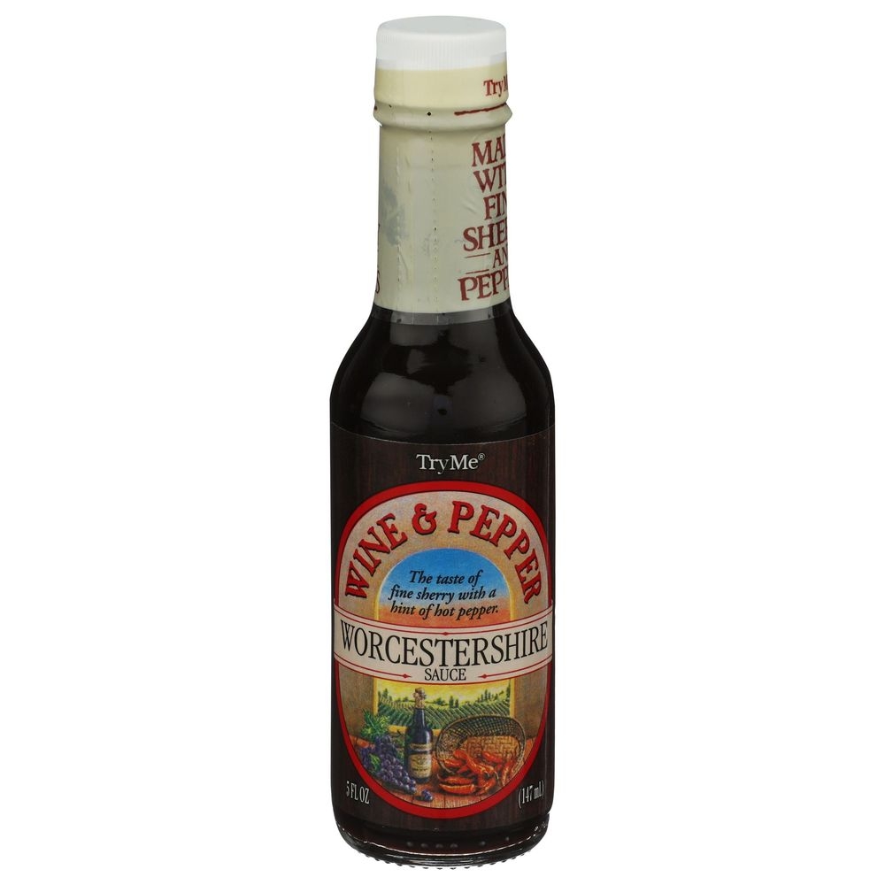 Try Me Wine And Pepper Worcestershire Sauce, 5 Ounce -- 6 Per Case