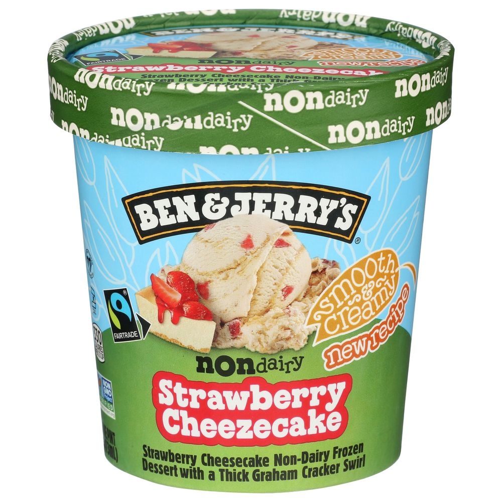 Ben And Jerry's Strawberry Cheesecake Non Dairy Ice Cream, 1 Pint -- 8 Per Case
