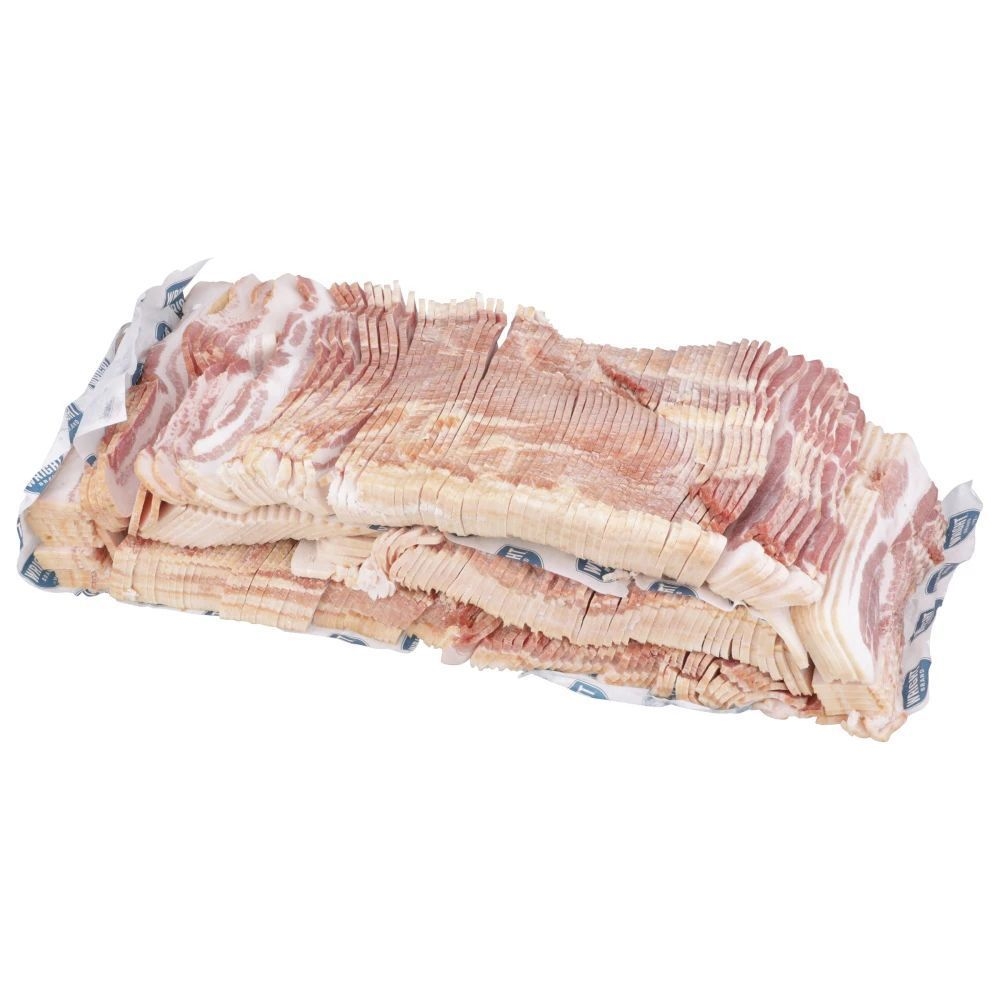 Wrights Buffet Natural Hickory Smoked Thick Bacon, 30 Pound.