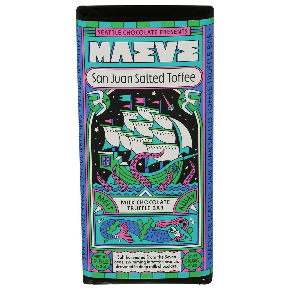 San Juan Salted Toffee Milk Chocolate Truffle Bar