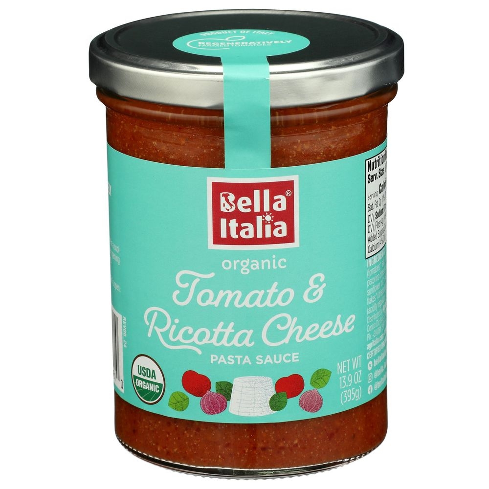 Organic Tomato and Ricotta Cheese Pasta Sauce