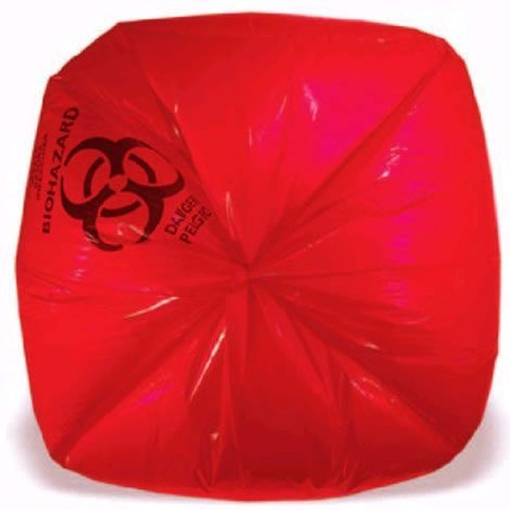 Healthcare Red 1.30 Mil Can Liner for 12 to 16 Gallon Can