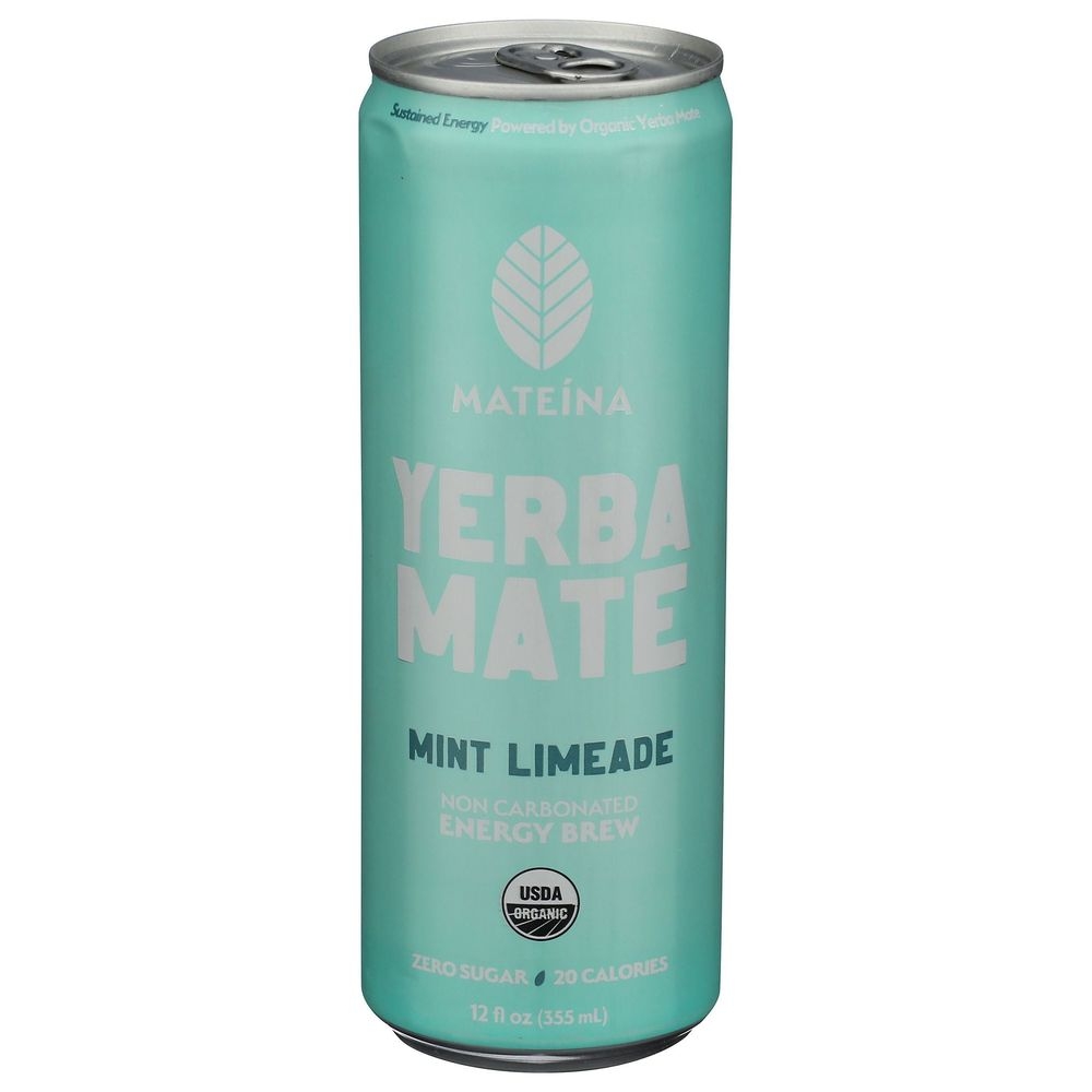 Organic Mint Limeade Yerba Mate Energy Brew