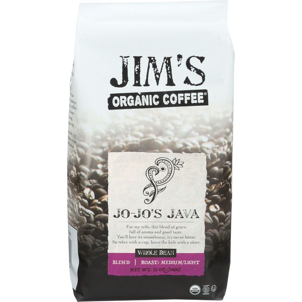 Jo Jo's Java Medium/Light Roast Whole Bean Coffee
