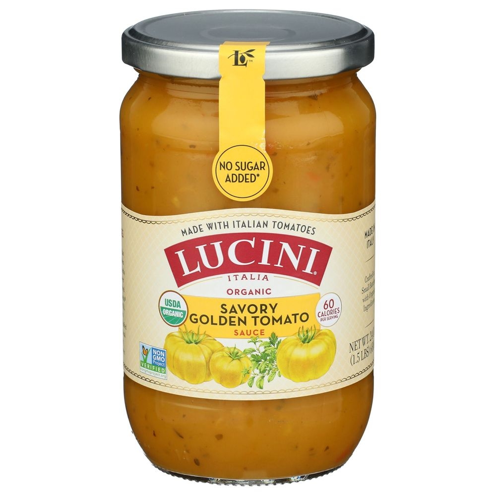 Lucini Organic Savory Golden Tomato Sauce, 24 Ounce -- 6 Per Case