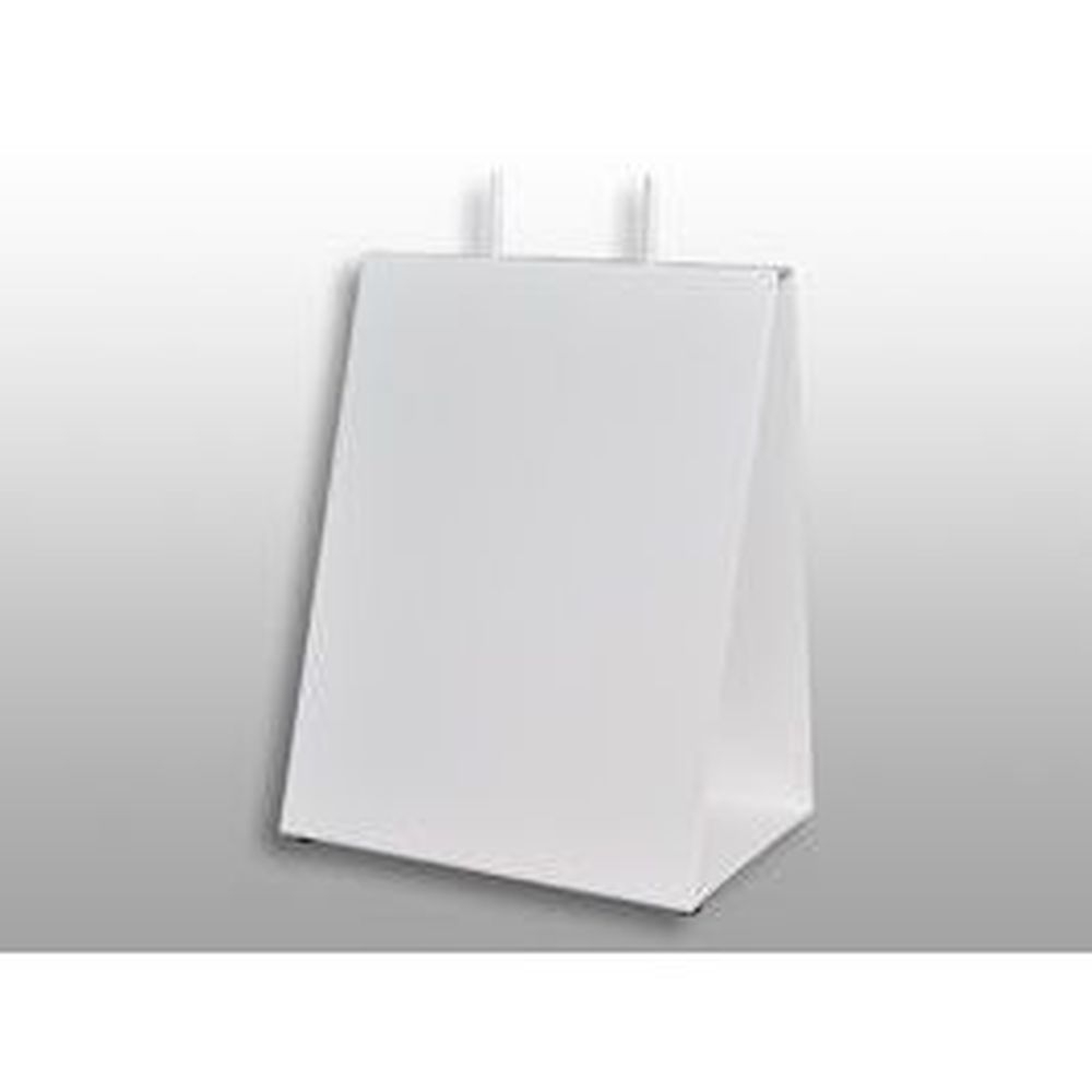 Elkay Plastics White Metal Saddle Pack Stand, 8 X 6 X 12.25 Inch