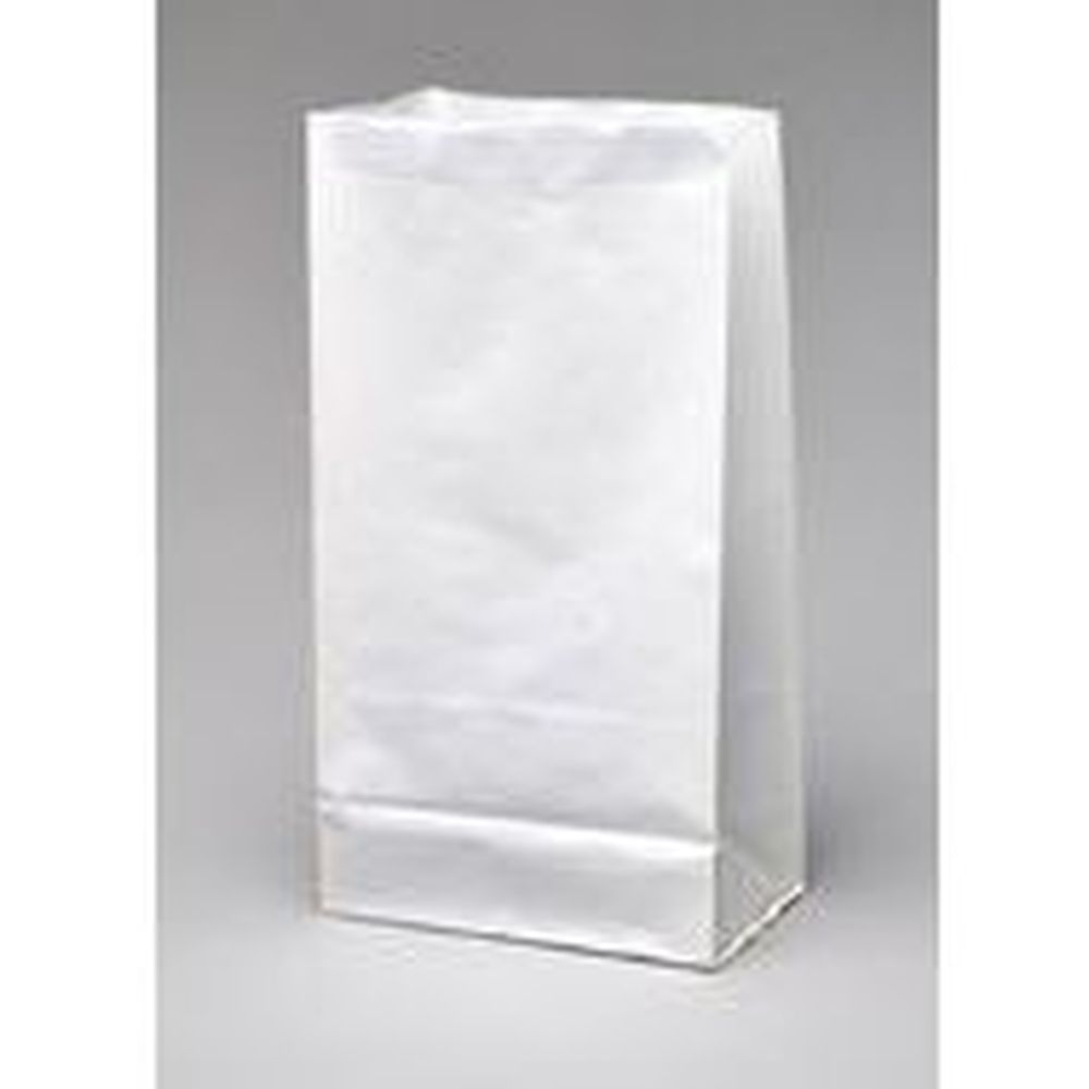 3 mil HDPE Seamless White Air Sickness Bag with Adhesive Tape Closure