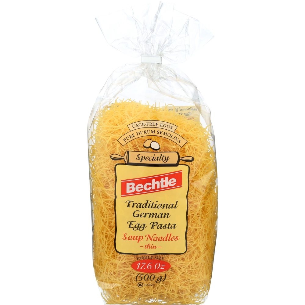 Traditional German Soup Noodles Egg Pasta