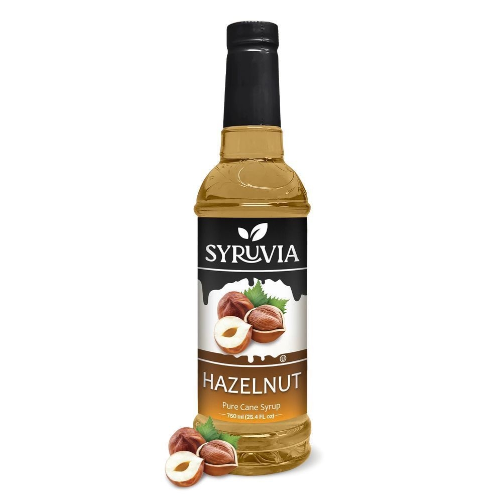 Hazelnut Flavored Coffee Syrup for Drinks, Lattes, and Desserts