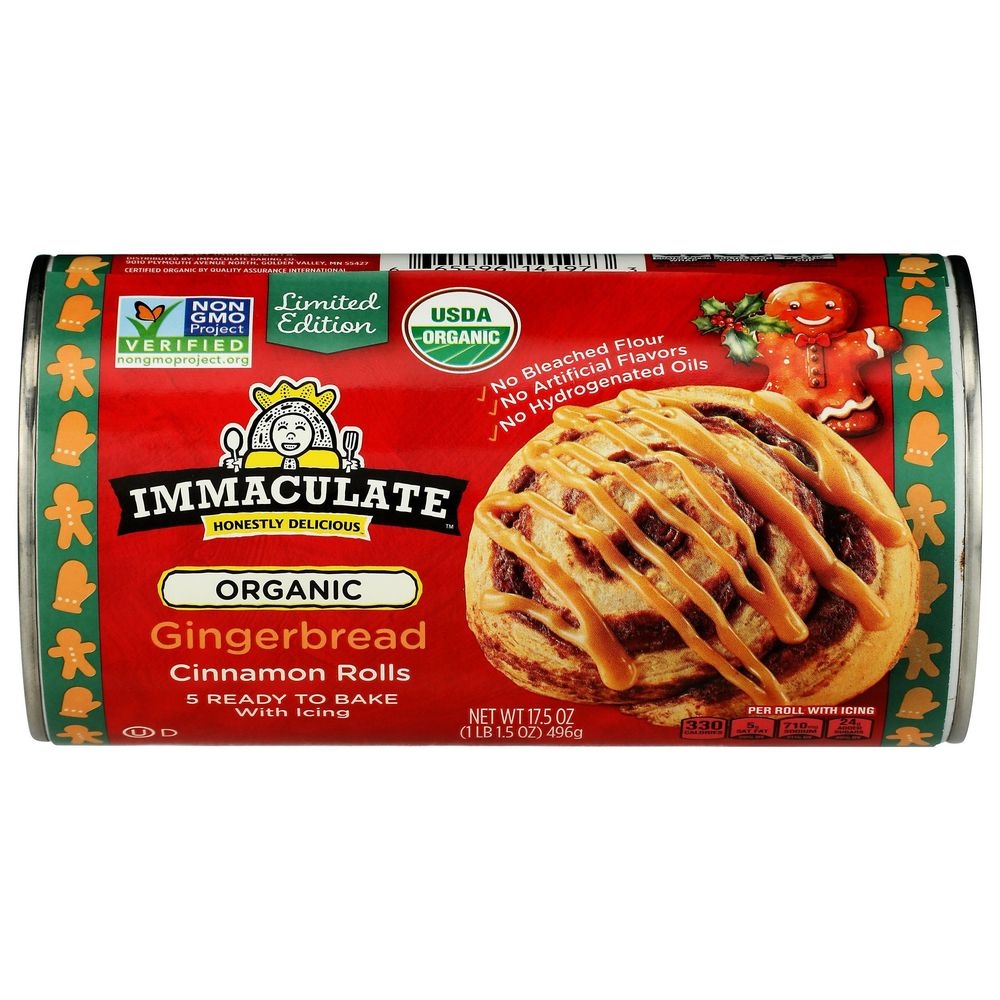 Organic Gingerbread Cinnamon Roll