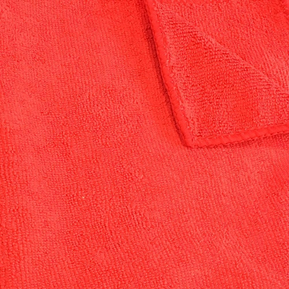 Ctc Red 275 Gsm Microfiber Terry Cloth, 16 X 16 Inch -- 12 Per Case