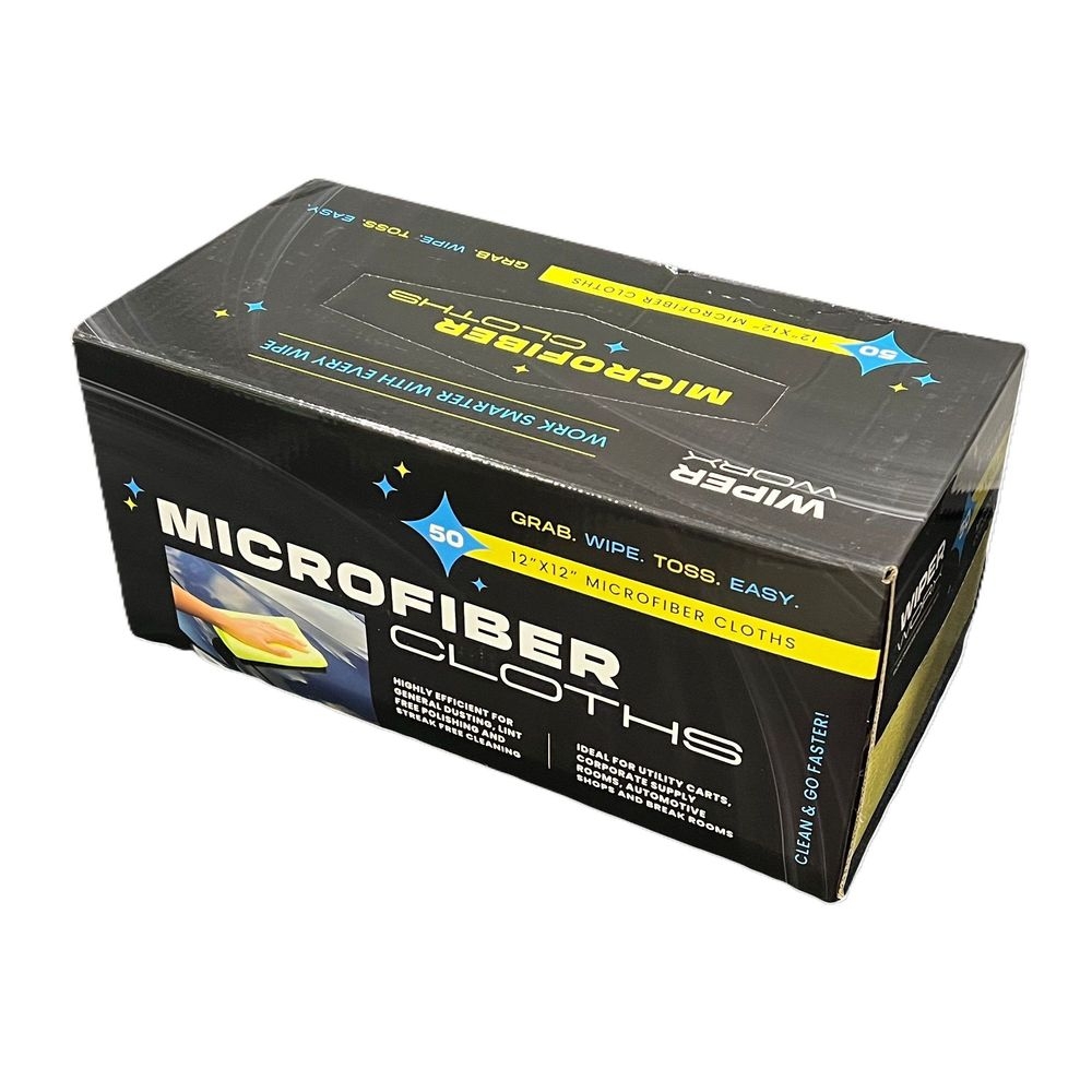WiperWorx Yellow 180 GSM Disposable Microfiber Cloth