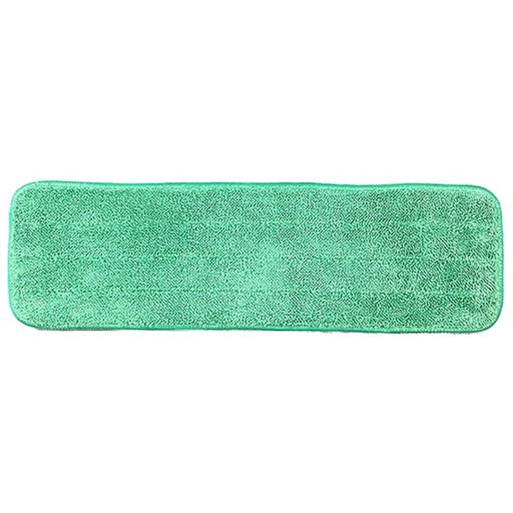 Ctc Green Microfiber Looped Wet Flat Mop Pad, 18 Inch -- 12 Per Case
