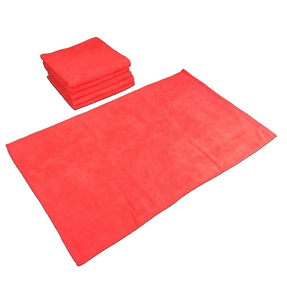 Red Microfiber Hand Towel