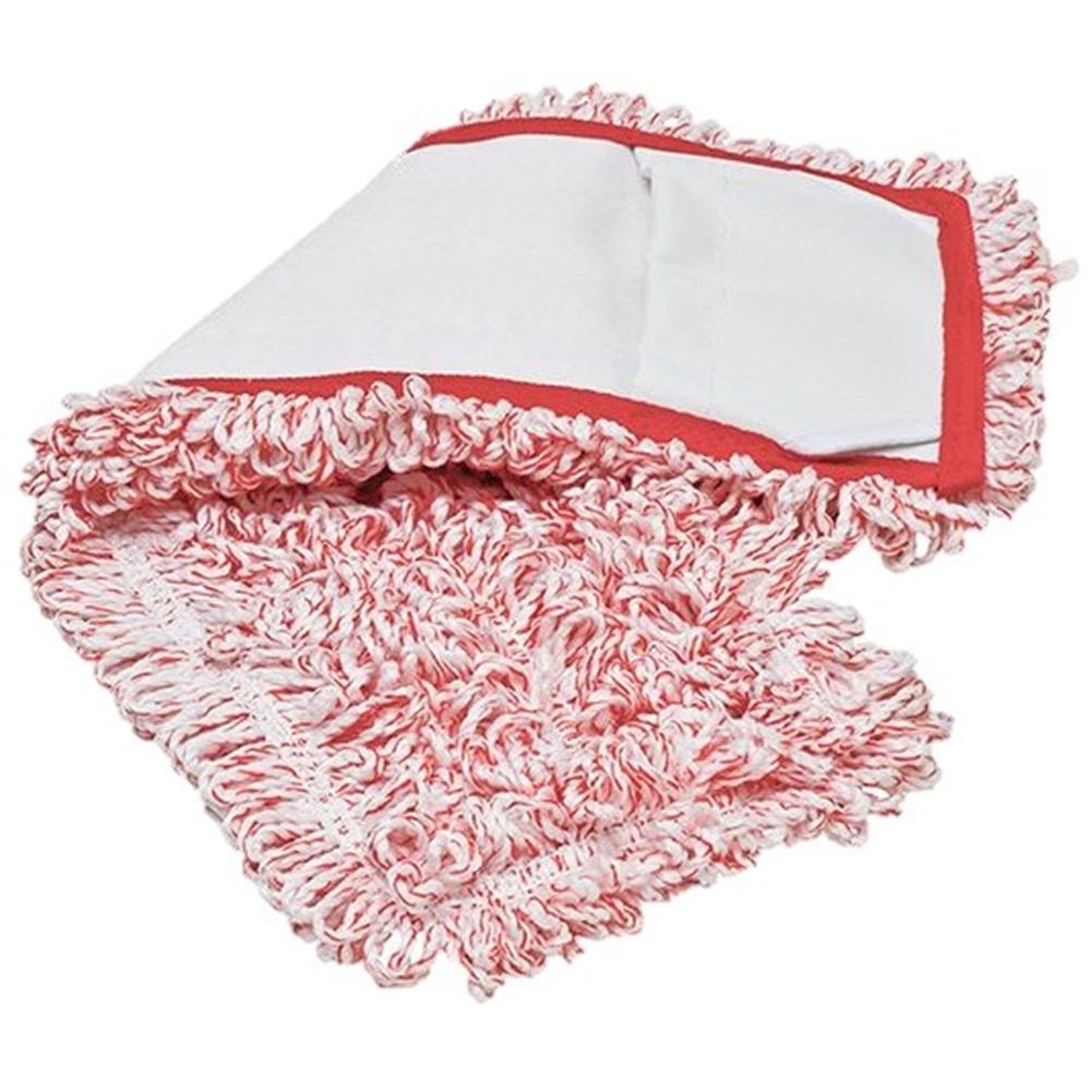 Ctc Red Microfiber Pocket-style Mop Pad, 18 Inch -- 12 Per Case