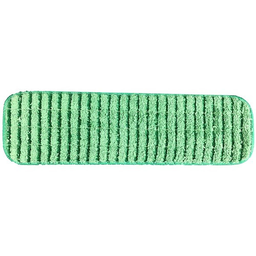 Ctc Green Microfiber Scrubbing Wet Mop Pad, 18 Inch -- 12 Per Case