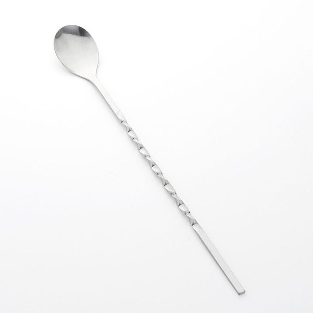 American Metalcraft Stainless Steel Twisted Bar Spoon Without Knob, 11 Inch Length