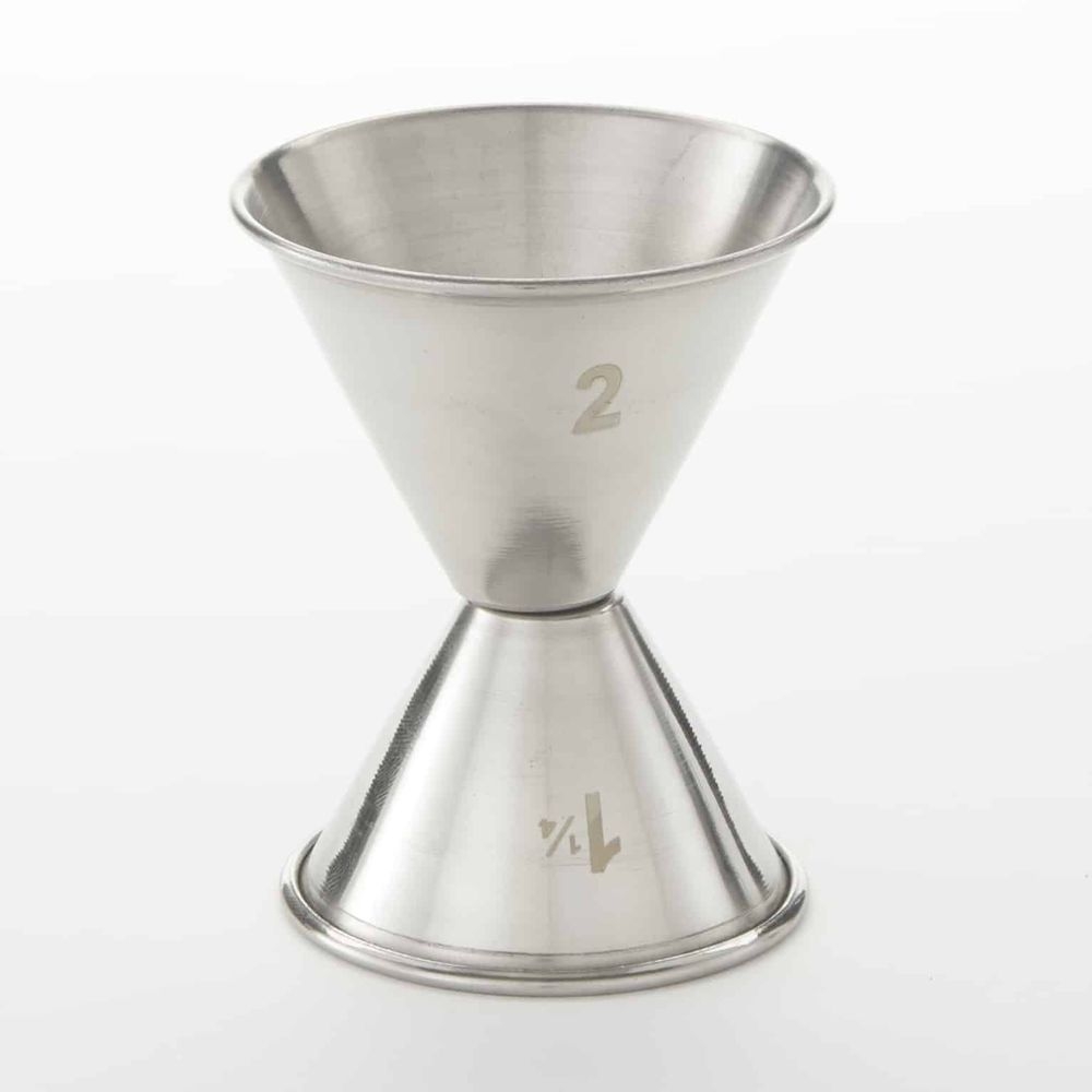 American Metalcraft Stainless Steel Bar Jiggers, 1 1/4 X 2 Ounce Capacity