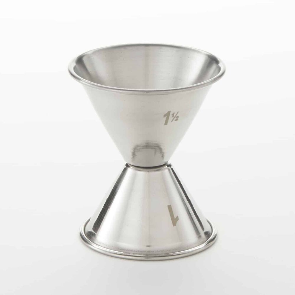 American Metalcraft Stainless Steel Bar Jiggers, 1 X 1-1/2 Ounce Capacity