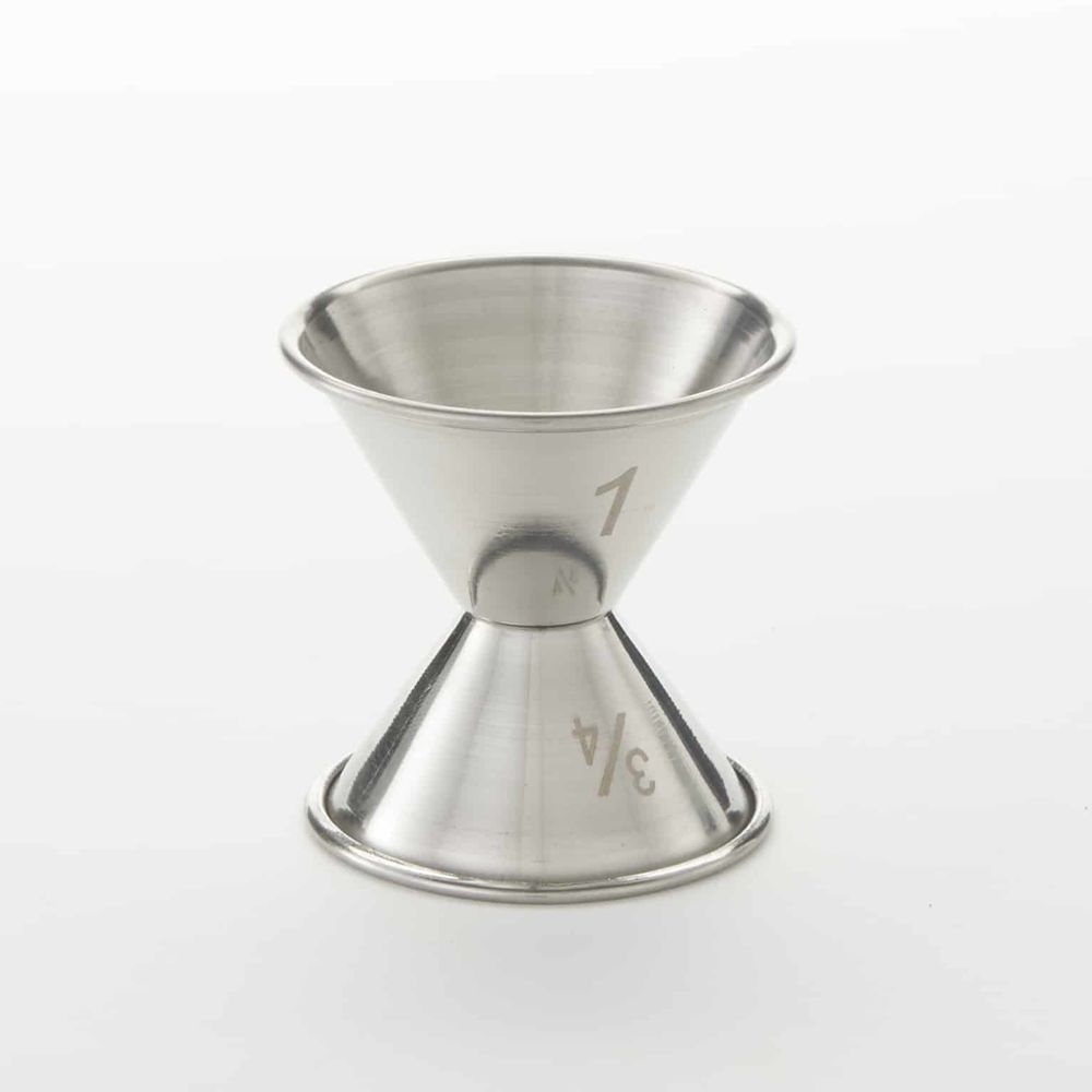 American Metalcraft Stainless Steel Bar Jiggers, 3/4 X 1 Ounce Capacity