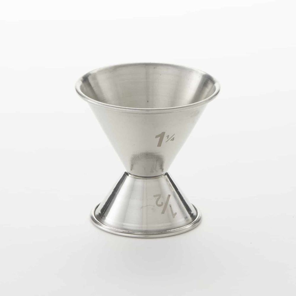 American Metalcraft Stainless Steel Bar Jiggers, 1/2 X 1 1/4 Ounce Capacity