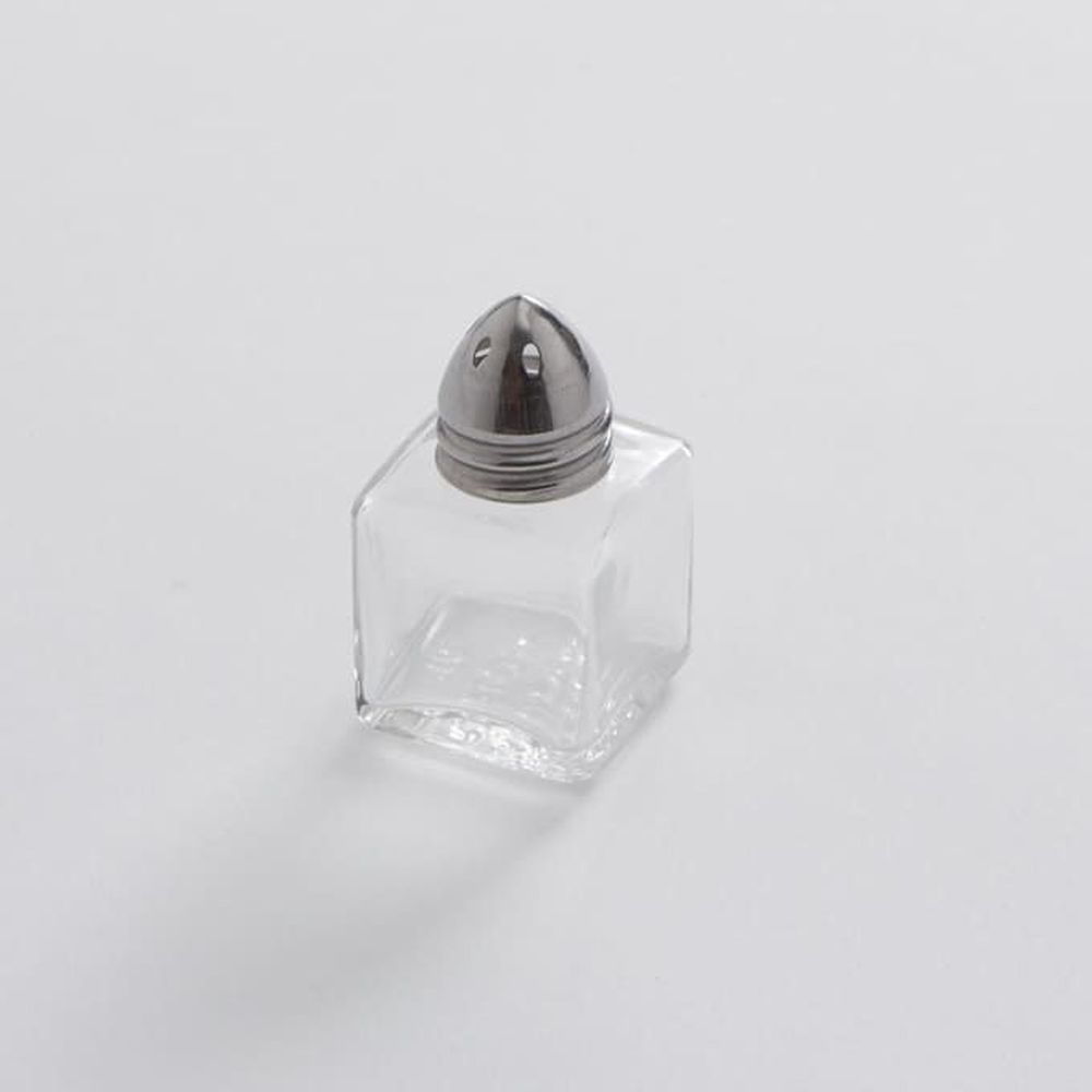 American Metalcraft Glass 1/2 Ounce Petite Salt And Pepper Shaker With Chrome Plated Abs Top, 2 Inch Height