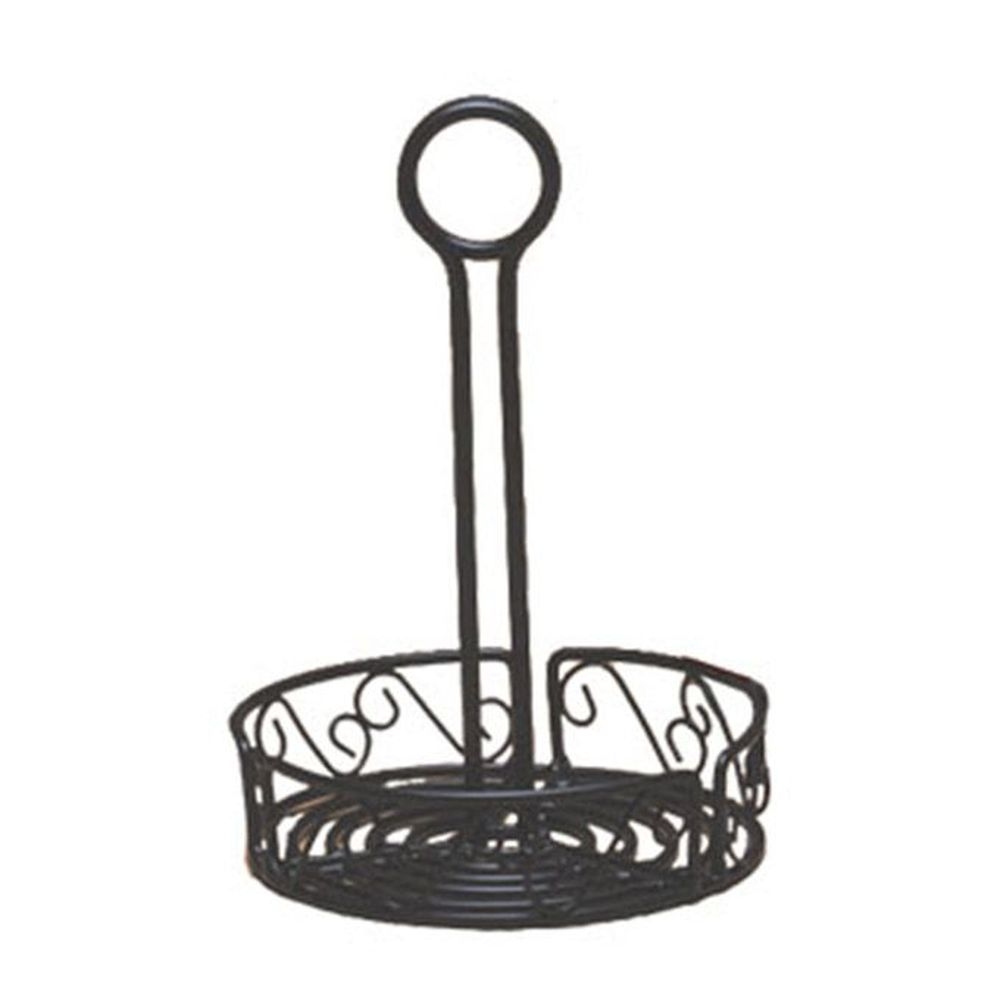 American Metalcraft Wrought Iron Condiment Rack, 7 1/2 inch