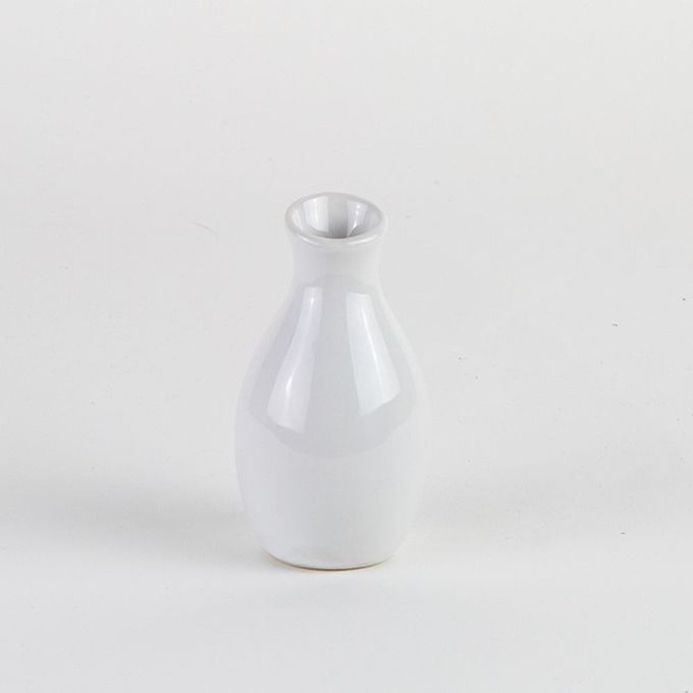 American Metalcraft White Prestige Bud Vase Jug, 2 x 3 7/8 inch