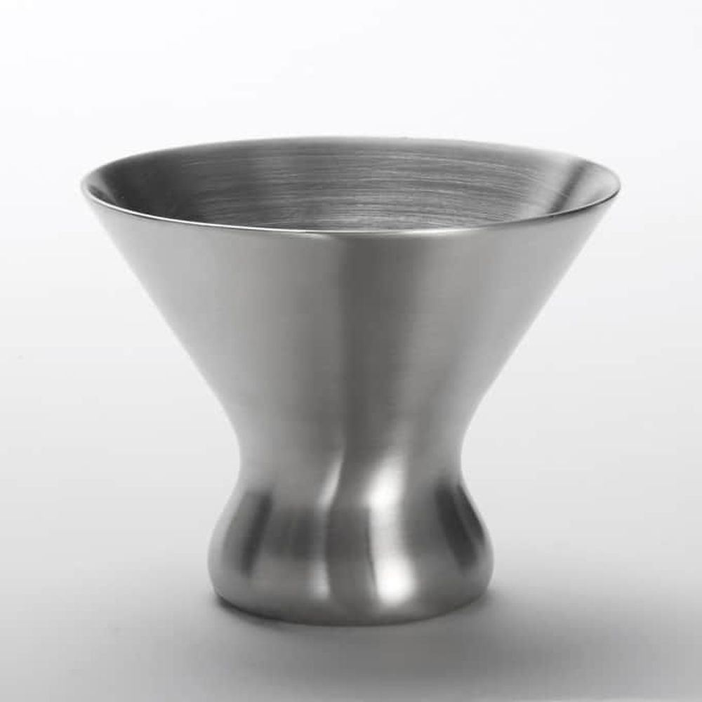 American Metalcraft Stainless Steel Satin Finish 7 Ounce Double Wall Martini Glass, 4-1/2 Inch Dia. X 3-3/4 Inch Height