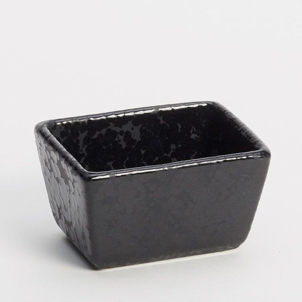 American Metalcraft Black Porcelain 5 Ounce Sugar Packet Holder, 3-1/2 X 2-1/2 X 2 Inch