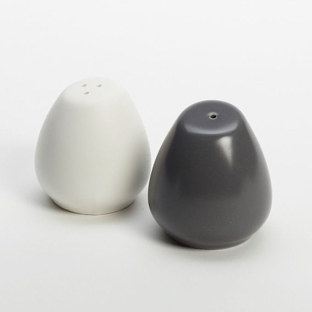 American Metalcraft Porcelain Salt and Pepper Set, 2 Ounce -- 1 set