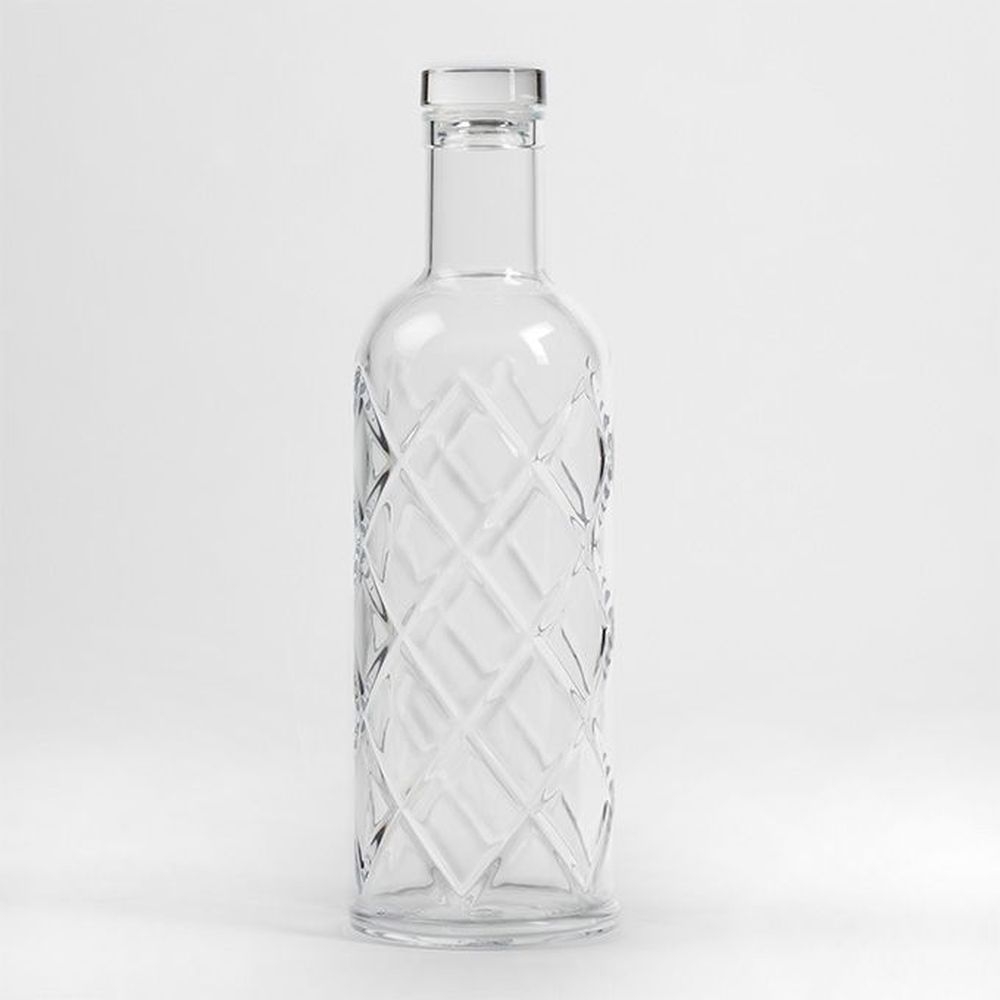 American Metalcraft Plastic Diamond Water Bottle, 33 Ounce