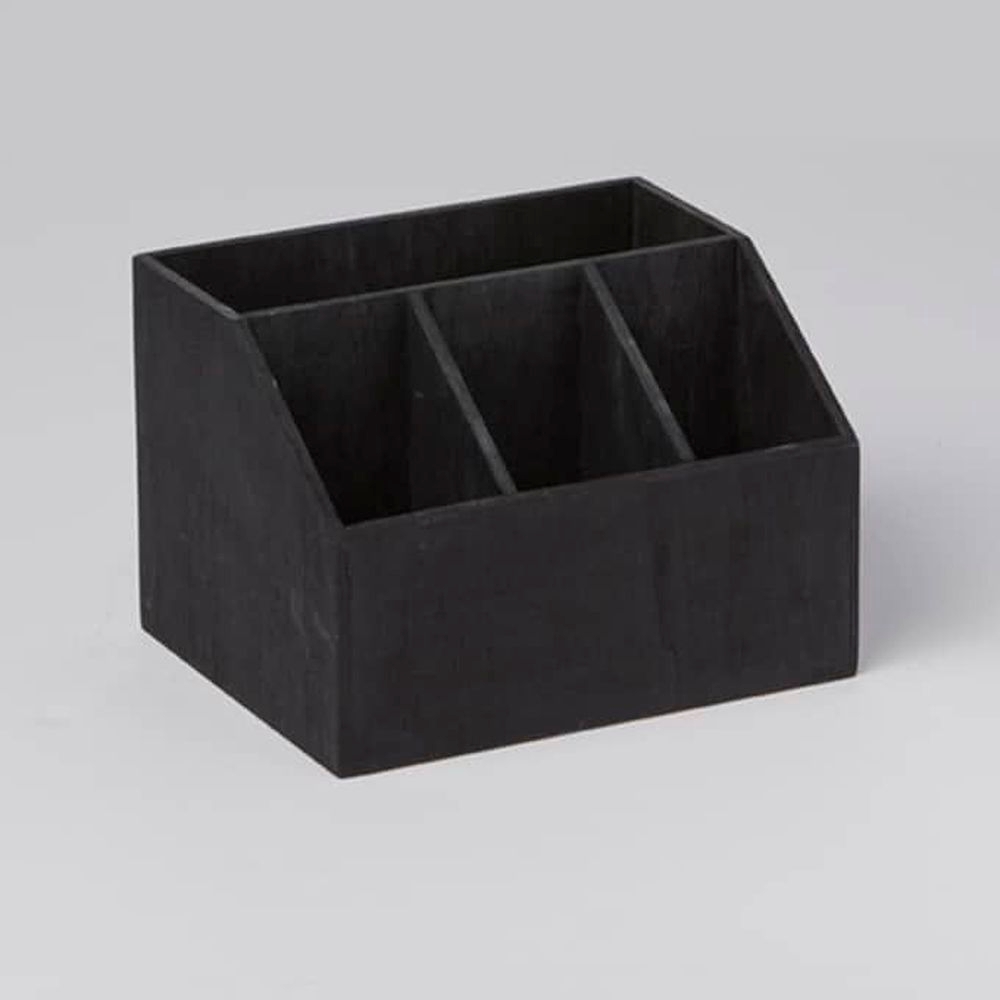 American Metalcraft Black Poplar Wood Caddy, 7 1/2 inch Length