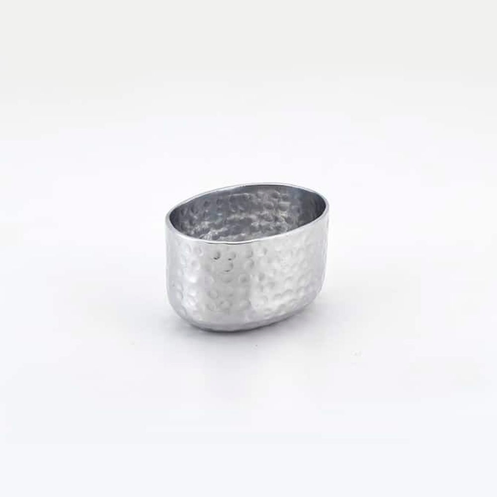 American Metalcraft Silver Hammered Aluminum Sugar Packet Holder, 6 Ounce