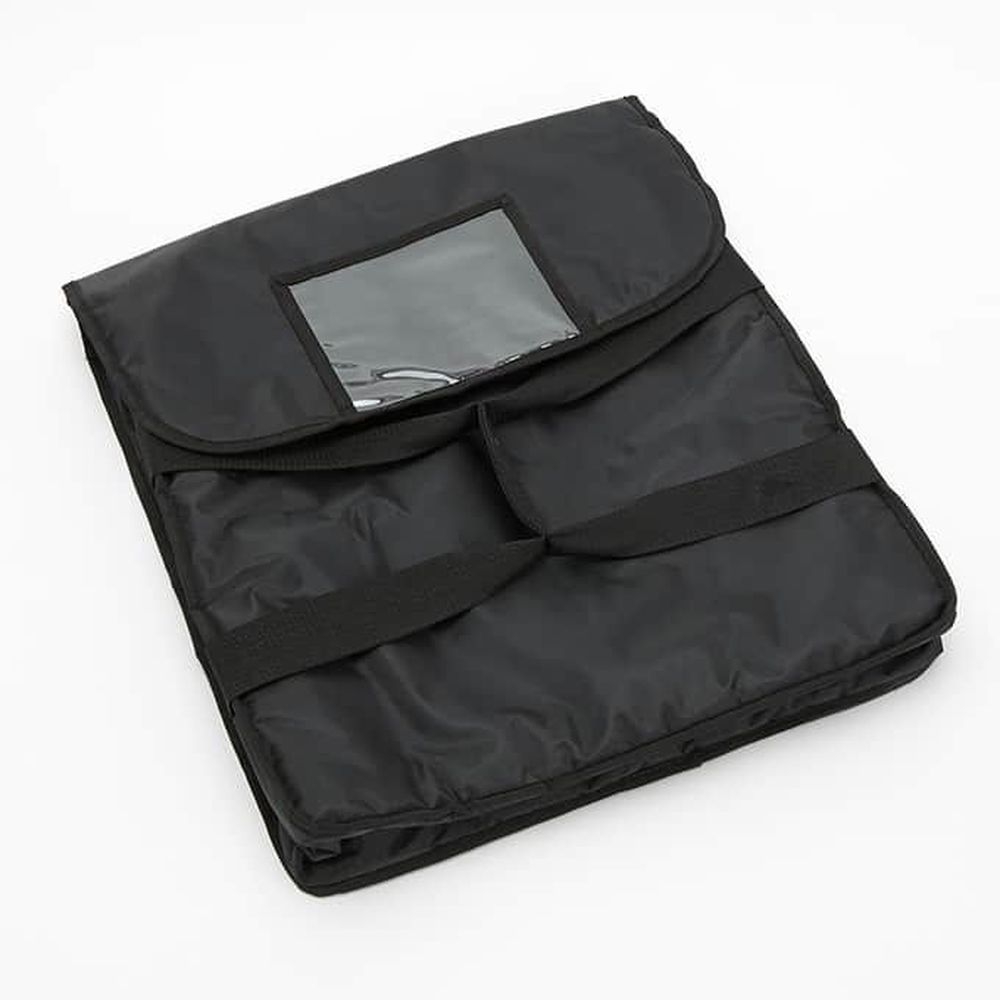 American Metalcraft Black Deluxe Pizza Delivery Bag, 20 inch Square x 5 inch Height