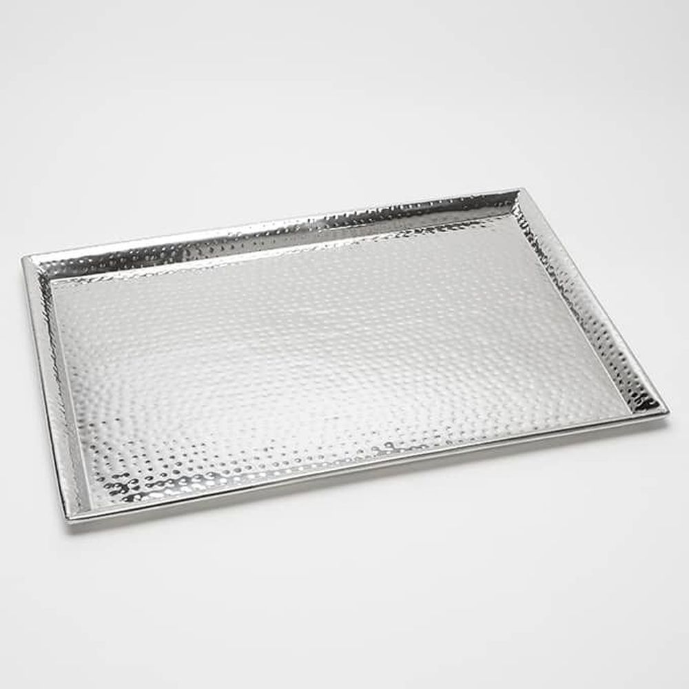 American Metalcraft Full Size Hammered Stainless Steel Sheet Pan, 26 inch Length x 18 inch Width x 1 inch Height