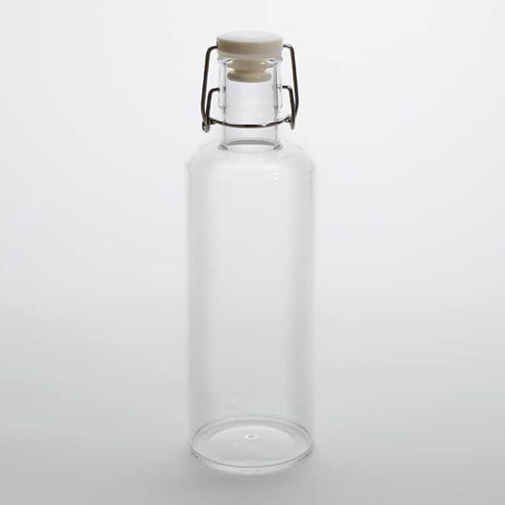 American Metalcraft Clear Hinged Acrylic Water Bottle with Gasket, 36 Ounce