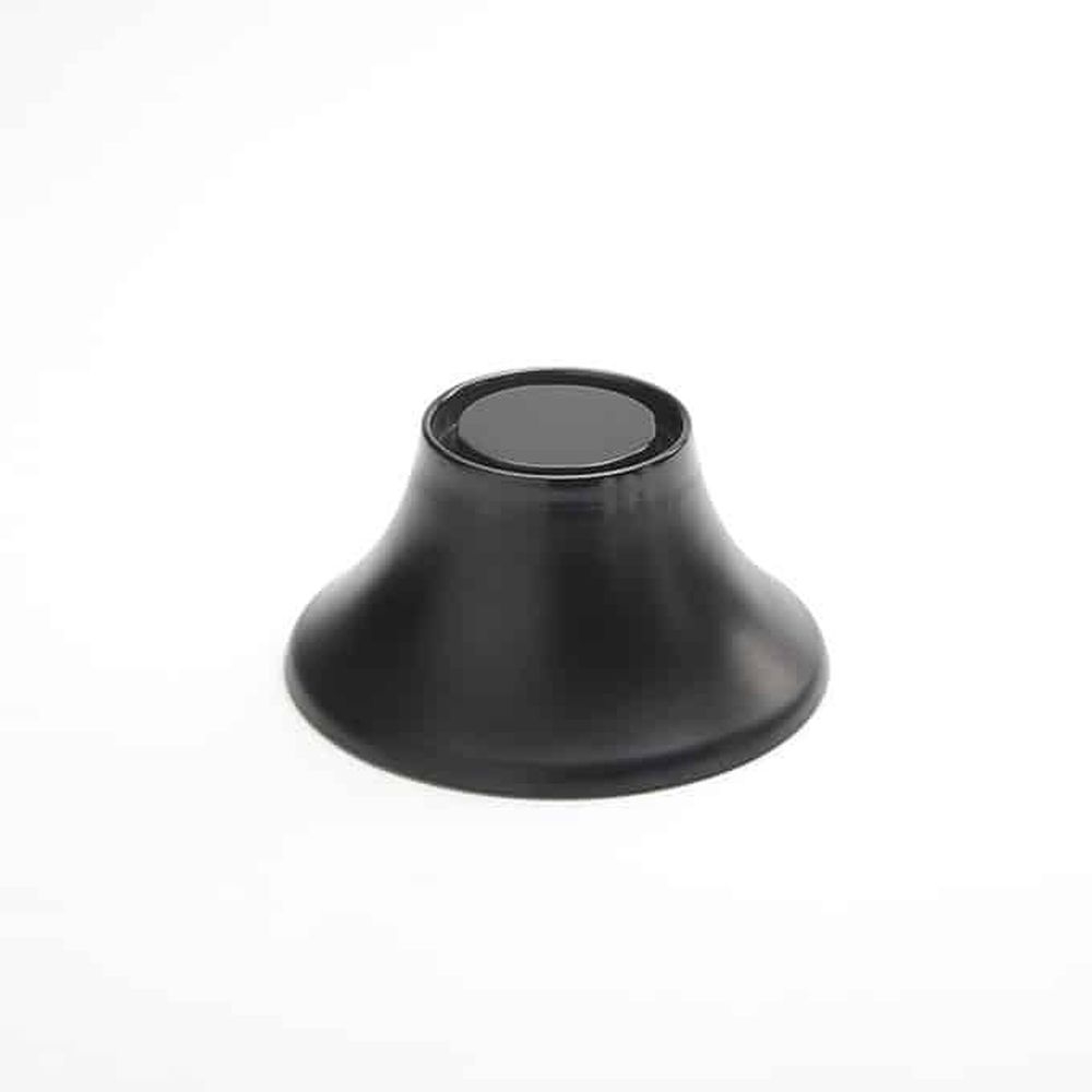American Metalcraft Lift Collection Black Melamine Pedestal, 6-1/2 Inch Dia. X 3 1/4 Inch Height