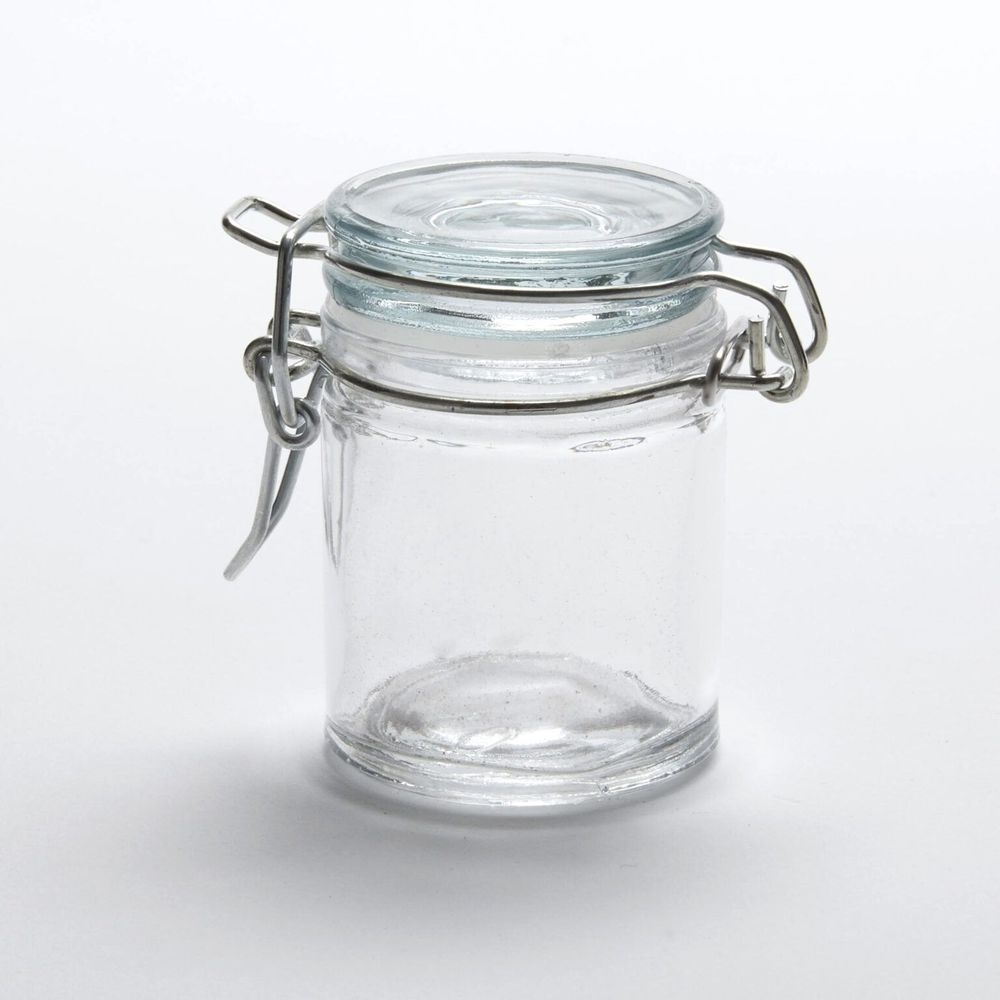 American Metalcraft Mini Glass Apothecary Jar, 1 1/2 Ounce