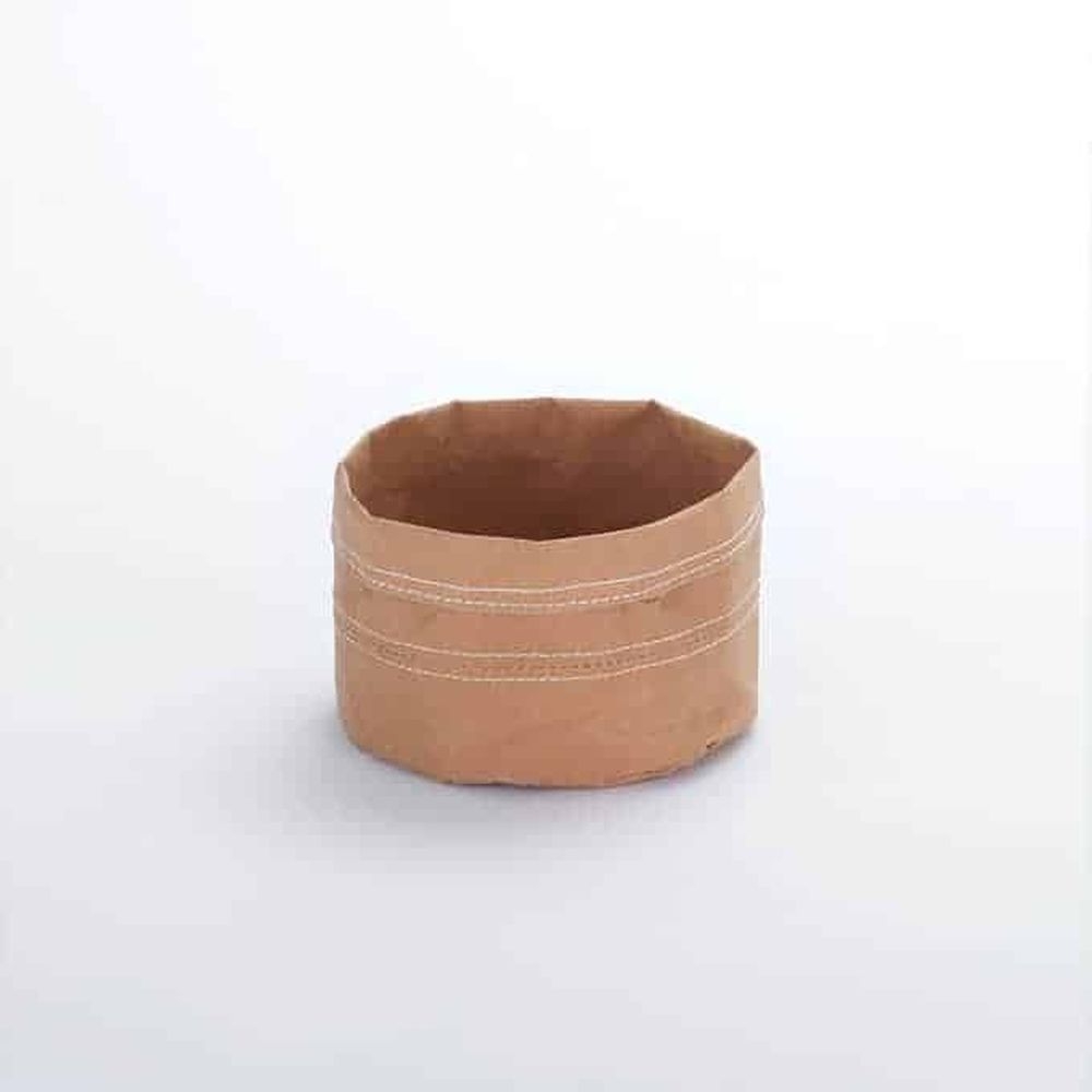 American Metalcraft Khaki Kraft Paper Bag, 5 inch Dia