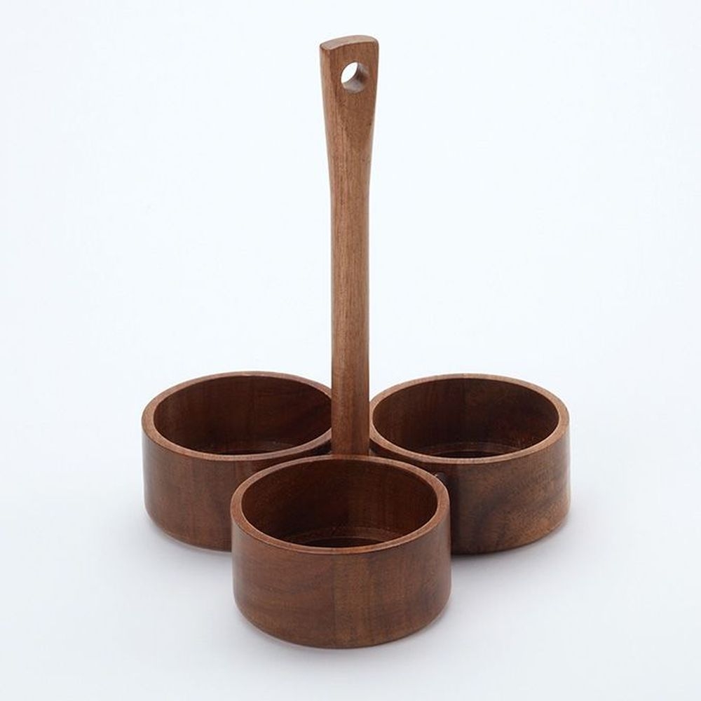 American Metalcraft Wood Acacia Shaker Caddy